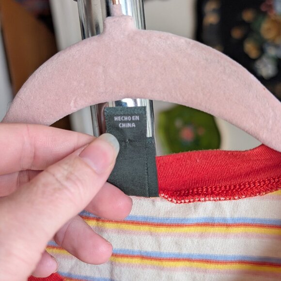 Wild Fable Striped Crop Top with Side Ties - Picture 5 of 7